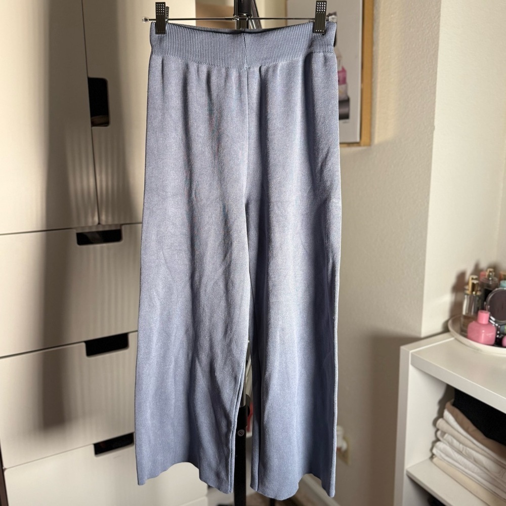 NWOT Light Blue Wide Leg Pants Size XS